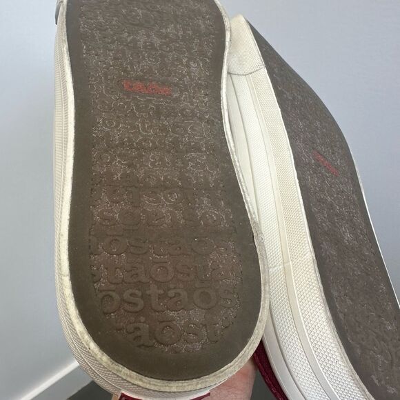 Taos EZ Soul Red Canvas Slip On Mule Sneakers Size 9 - Picture 10 of 10